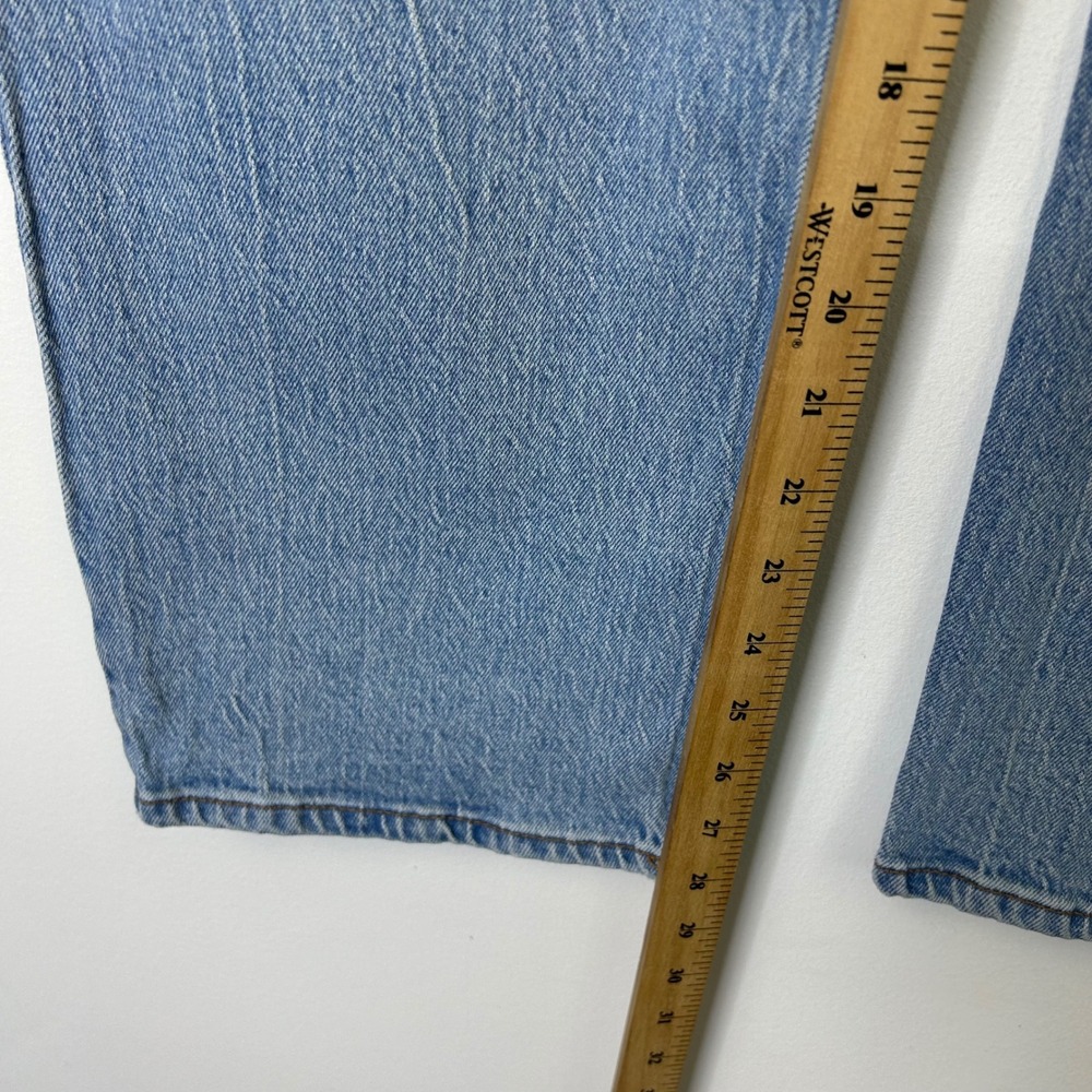 Abercrombie & Fitch Curve Love 90s Relaxed High Rise Jeans Blue Women's 25 Short - Picture 5 of 8
